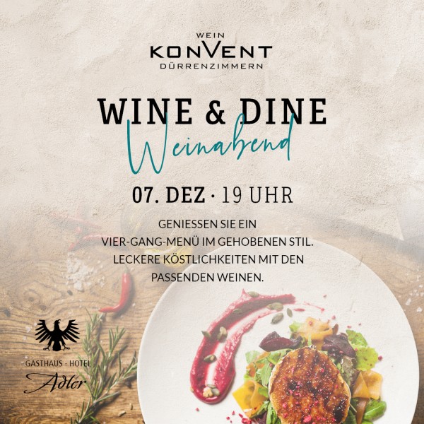 Wine & Dine. 09.12.2023